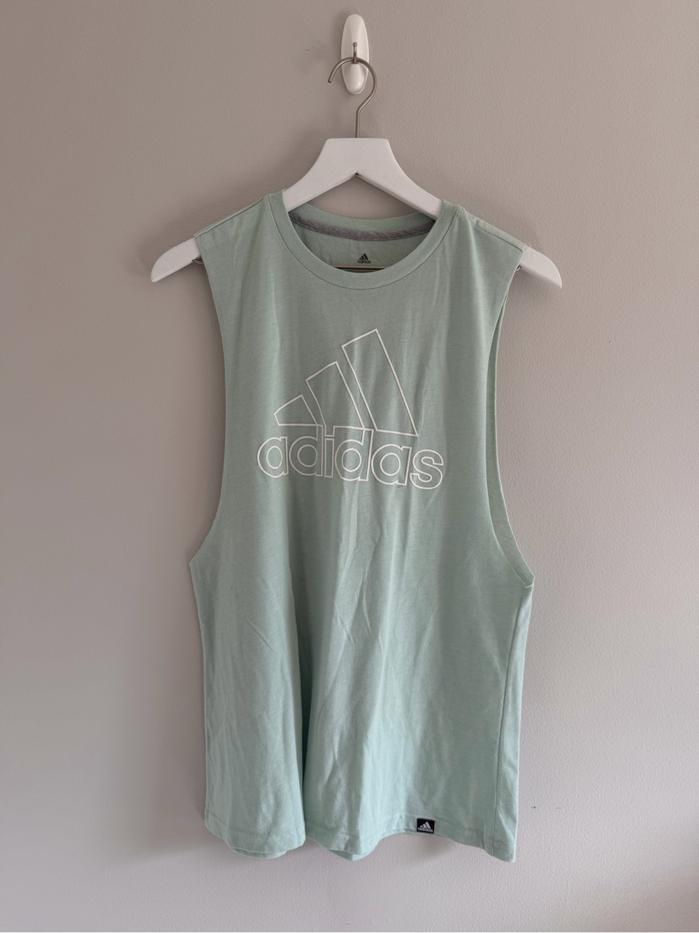 Adidas Green Muscle Workout Tank Top Size M
